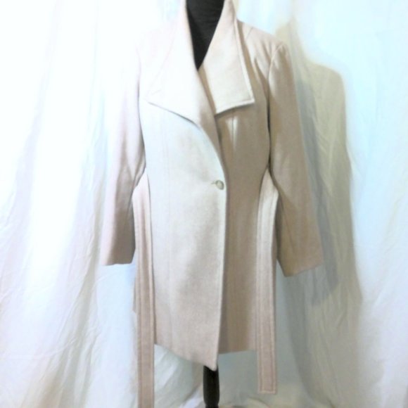 Calvin Klein Over Coat with Metal Closure Accents Sandstone Size 2x - Picture 6 of 7